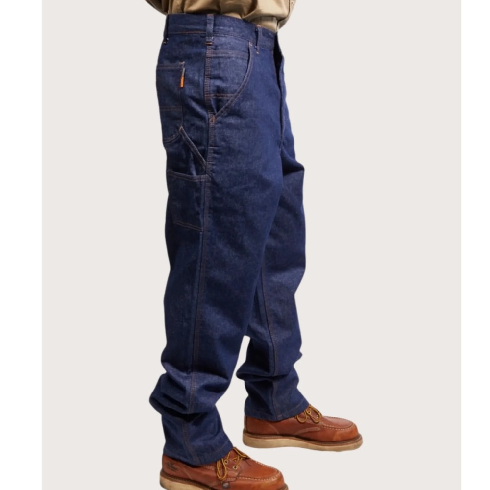 Rasco FR Flame Resistant Work Jeans Dark Wash Welder Carpenter Oil-Field 42X30”